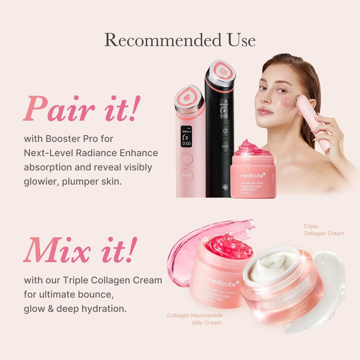 Collagen Niacinamide Jelly Cream (Hydrolyzed Collagen + Niacinamide) Instant Glow Booster l Facial Moisturizer